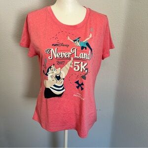 Disney Vintage 2017 Neverland Marathon Shirt by Champion Size M